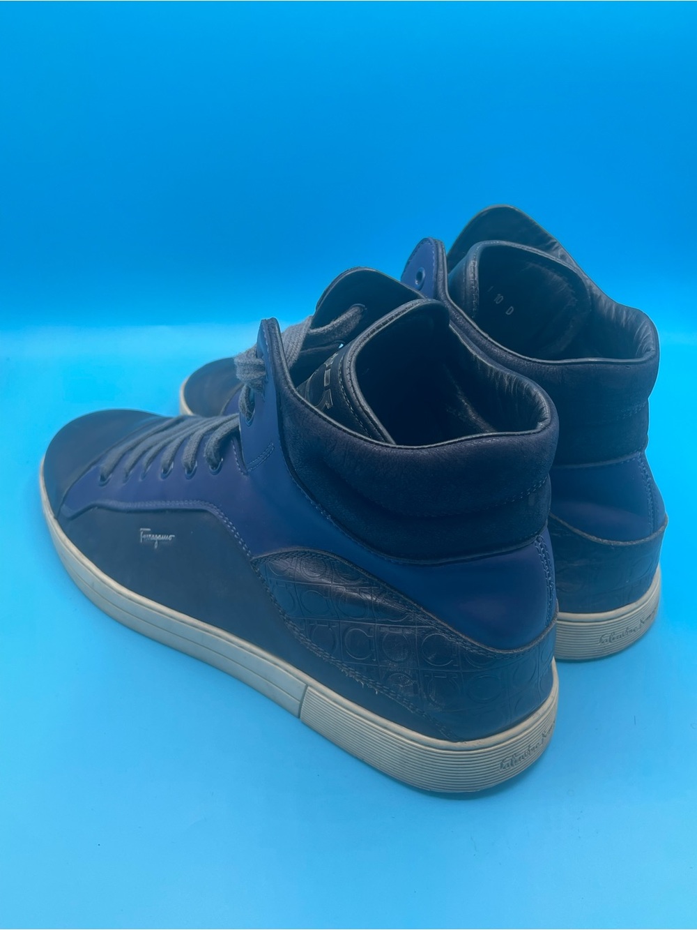 Salvatore Ferragamo Stephen High Top Sneakers - Picture 3 of 4